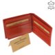Portofel bărbătesc cu cutie cadou roșu GreenDeed CVT7412S