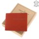Pánska peňaženka s darčekovým boxom červená GreenDeed CVT7412S