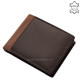 Férfi pénztárca díszdobozban sötétbarna-világosbarna GreenDeed SGV1021