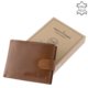 Men's wallet in a gift box light brown GreenDeed CVT9641 / T