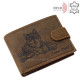 Men's wallet with wolf pattern UFA09/T