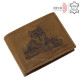 Men's wallet with wolf pattern UFA1021