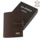 Men's wallet with metal logo brown La Scala RK20