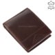 Portofel bărbătesc din piele lucioasă maro GreenDeed PH702