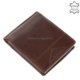 Men's wallet in shiny leather brown GreenDeed PH03