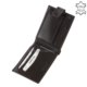 Men's wallet made of glossy leather black SIV09 / T