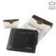 Herre tegnebog lavet af blankt læder sort SIV1021 / T