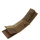 Men's wallet small genuine leather brown GreenDeed GHD102/T