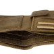Men's wallet small genuine leather brown GreenDeed GHD102/T