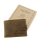 Men's wallet small genuine leather brown GreenDeed GHD102/T