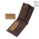 Men's wallet in natural gift box GDO09 / T dark brown