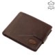 Moška denarnica v naravni darilni škatli GDO1027 / T temno rjave barve