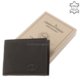 Men's wallet natural black leather GreenDeed CY09