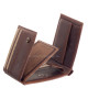 Men's wallet in small size with RFID protection brown GreenDeed DPB102