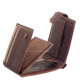 Men's wallet in small size with RFID protection brown GreenDeed DPB102/T