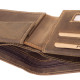 Men's wallet with RFID protection GreenDeed AGH1027/T brown