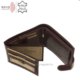 Men's wallet with RFID protection GreenDeed brown BR6002L / T