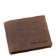 Men's wallet hunting leather brown GreenDeed MHN1021