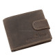 Men's wallet hunting leather dark brown GreenDeed MHN102/T