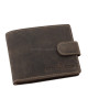 Men's wallet hunting leather dark brown GreenDeed MHN1021/T