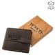 Men's wallet made of hunting leather WILD BEAST brown DVA08