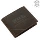 Men's wallet made of hunting leather WILD BEAST brown DVA69