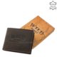 Men's wallet made of hunting leather WILD BEAST brown DVA69