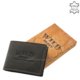 Men's wallet made of hunting leather WILD BEAST black DVA44 / A