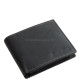 Férfi pénztárca valódi bőr fekete GreenDeed BHS1021