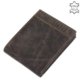 Moška denarnica iz pravega usnja temno rjave barve SLP120