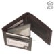 Moška denarnica iz pravega usnja temno rjave barve SLP120