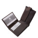 Men's wallet made of genuine leather, brown color La Scala BMS1027/T
