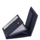 Heren portemonnee van echt leer Corvo Bianco MCB102 blauw