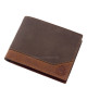 Мъжки портфейл от естествена кожа в подаръчна кутия кафяв Lorenzo Menotti AFL1021