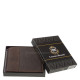 Pánská peněženka z pravé kůže v hnědé dárkové krabičce Lorenzo Menotti AFM1021