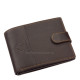 Moška denarnica iz pravega usnja v darilni škatli rjava Lorenzo Menotti AFP6002L/T