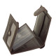 Portefeuille pour homme en cuir véritable dans une boîte cadeau marron Lorenzo Menotti AFP6002L/T