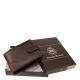 Moška denarnica iz pravega usnja v rjavi darilni škatli Lorenzo Menotti LOR102/T