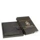 Men's wallet made of genuine leather in a gift box black Lorenzo Menotti AFL6002L/T