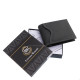 Men's wallet made of genuine leather in a gift box black Lorenzo Menotti FLM1021