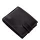 Men's wallet made of genuine leather in a gift box black Lorenzo Menotti LOR1021/T