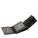 Moška denarnica iz pravega usnja v darilni škatli črna Lorenzo Menotti LOR1021/T