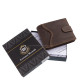 Men's wallet made of genuine leather in a gift box dark brown Lorenzo Menotti FLM09/T