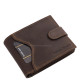 Men's wallet made of genuine leather in a gift box dark brown Lorenzo Menotti FLM1021/T