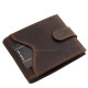 Men's wallet made of genuine leather in a gift box dark brown Lorenzo Menotti FLM6002L/T