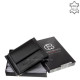 Moška denarnica iz pravega usnja črne barve Corvo Bianco Luxury COR-D