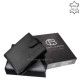 Herrenbrieftasche aus echtem Leder schwarz Corvo Bianco Luxury COR08/T