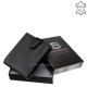 Férfi pénztárca valódi bőrből fekete Corvo Bianco Luxury COR09/T