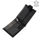 Moška denarnica iz pravega usnja črna Corvo Bianco Luxury COR1021/T