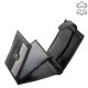 Herren Geldbörse aus echtem Leder schwarz Corvo Bianco Luxury COR6002L/T